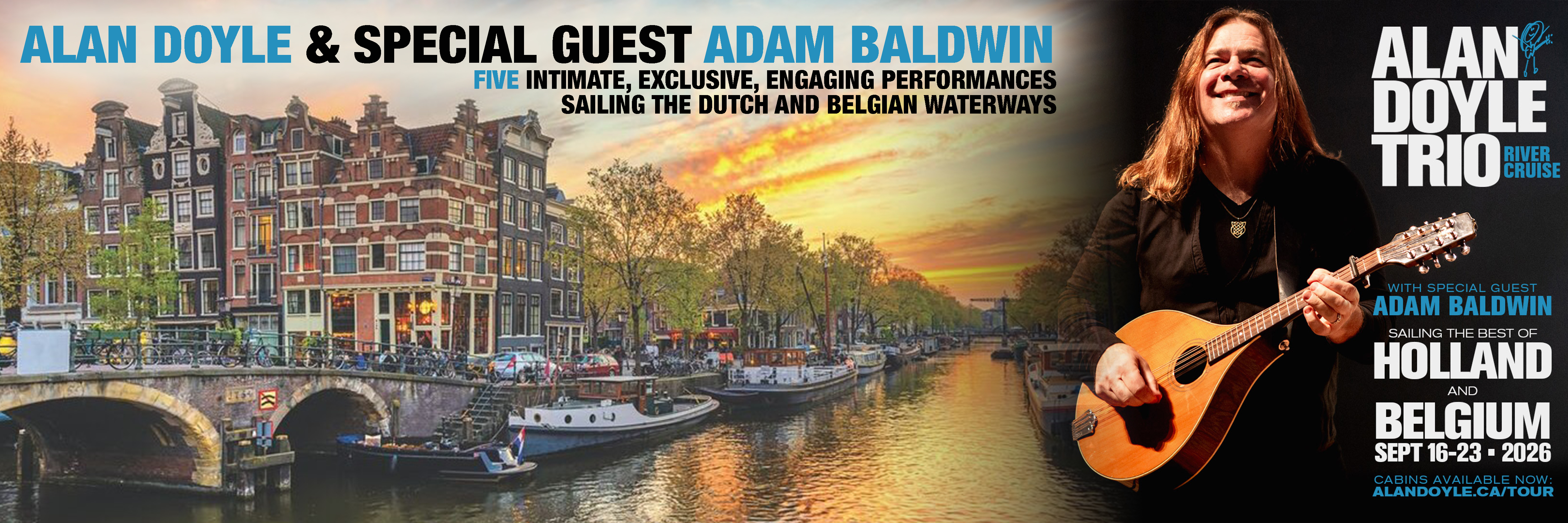Alan Doyle and Adam Baldwin 2026 River Cruise, Niche Travel Group Travel Agency