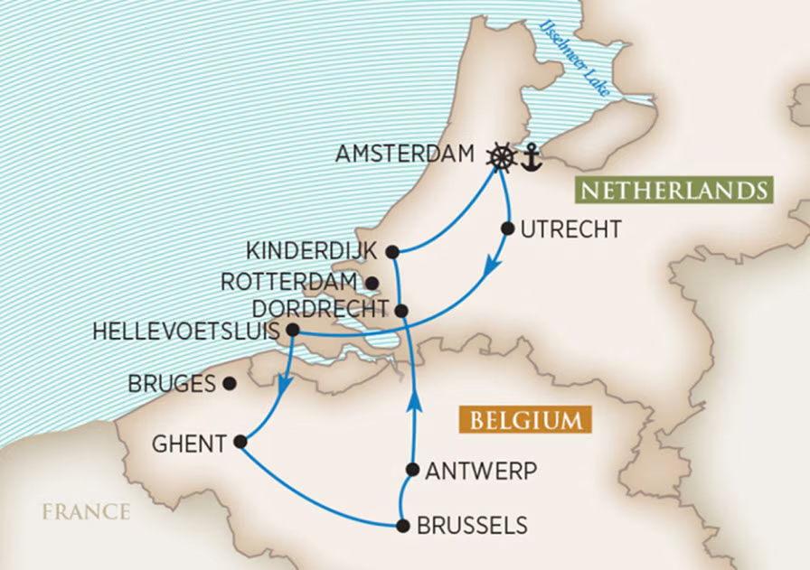 Don't miss this once is a lifetime opportunity to sail the Dutch and Belgian waterways with Alan Doyle