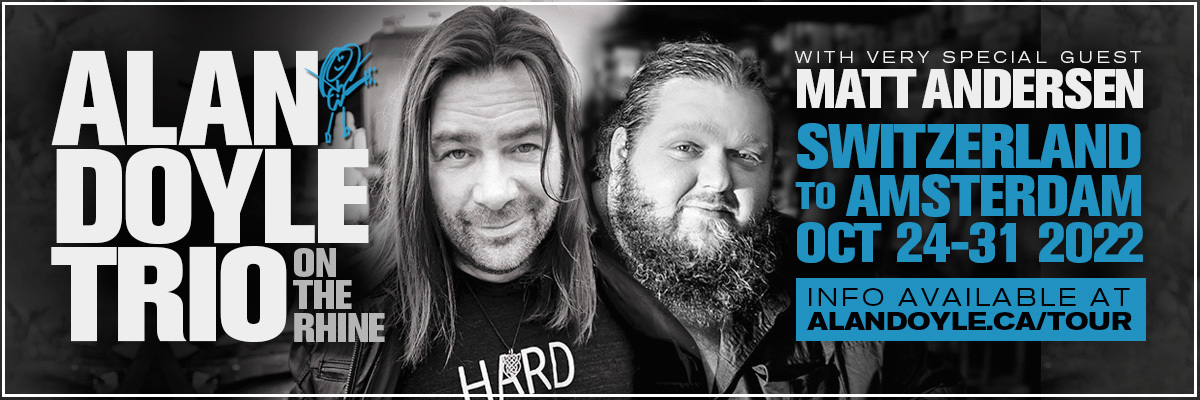 Alan Doyle and Matt Anderson on the Rhine River Cruise